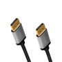 LogiLink Cable DisplayPort DPM a DPM 4K60 Hz de 3 m, Negro/Gris