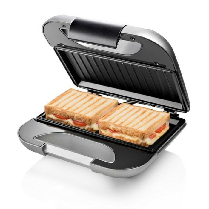 Sandwichera Grill Princess 01.127003.01.001 Negro Plateado 750 W