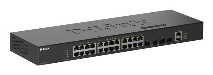 D-Link DGS-1530-28/E Switch Gestionado L2 con 24 Puertos Gigabit y 4 SFP+ 10G