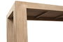 DKD Home Decor Mesa Comedor Minimal bs1c25 Olmo Macizo Natural 100 x 76 x 220 cm