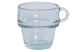 DKD Home Decor Taza de Café de Vidrio Reciclado 100ml