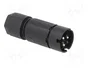 WIELAND Conector Industrial Redondo Macho RST de 3 Pines, Negro