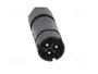 WIELAND Conector Industrial Redondo Macho RST de 3 Pines, Negro