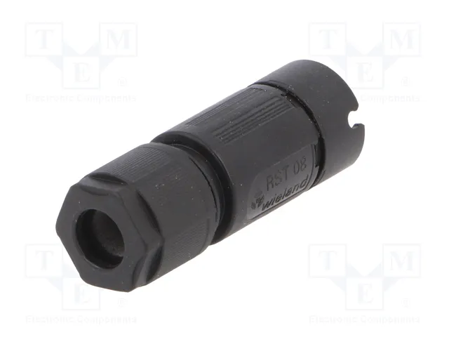 WIELAND Conector Industrial Redondo Macho RST de 3 Pines, Negro WIELAND Conector Industrial Redondo Macho RST de 3 Pines, Negro