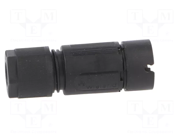 WIELAND Conector Industrial Redondo Macho RST de 3 Pines, Negro WIELAND Conector Industrial Redondo Macho RST de 3 Pines, Negro