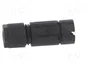 WIELAND Conector Industrial Redondo Macho RST de 3 Pines, Negro