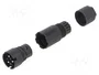 WIELAND Conector Industrial Redondo Macho RST de 3 Pines, Negro