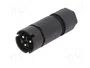 WIELAND Conector Industrial Redondo Macho RST de 3 Pines, Negro