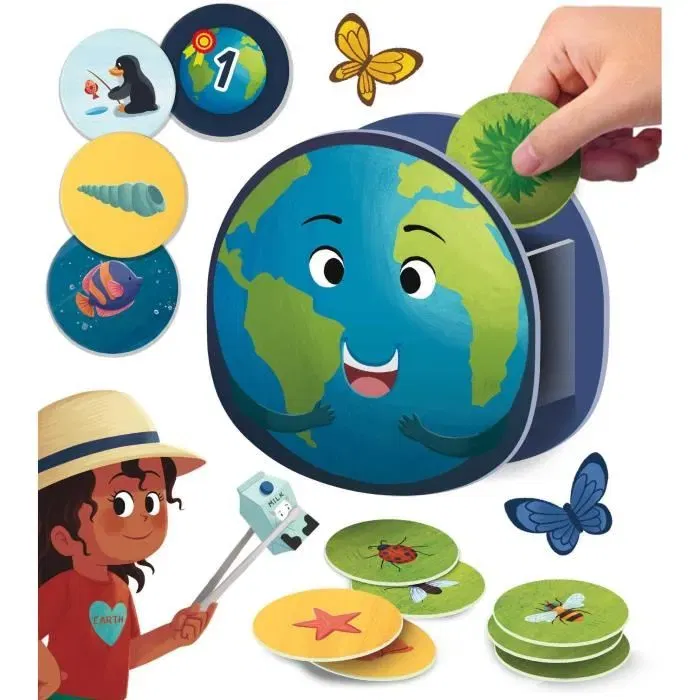 Lisciani Giochi Juntos por el Planeta Juego de Mesa Habilidades para la Vida Tablero Ilustrado