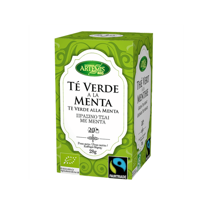 ARTEMIS BIO Té Verde con Menta 20 Filtros