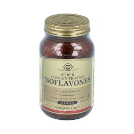 SOLGAR Super Isoflavonas de Soja No Transg 60 Comprimidos para Menopausia y Colesterol