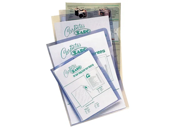 Saro Carpeta Dossier Uñero PVC Folio 280 mc Transparente