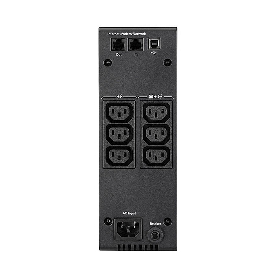 Eaton 5S 700i SAI Torre 700VA / 420W 230V, Batería 9 Min, 6 Salidas AC, Puerto USB, Ethernet, Modem/RJ-11, Negro - 5S 700i 700VA/420W