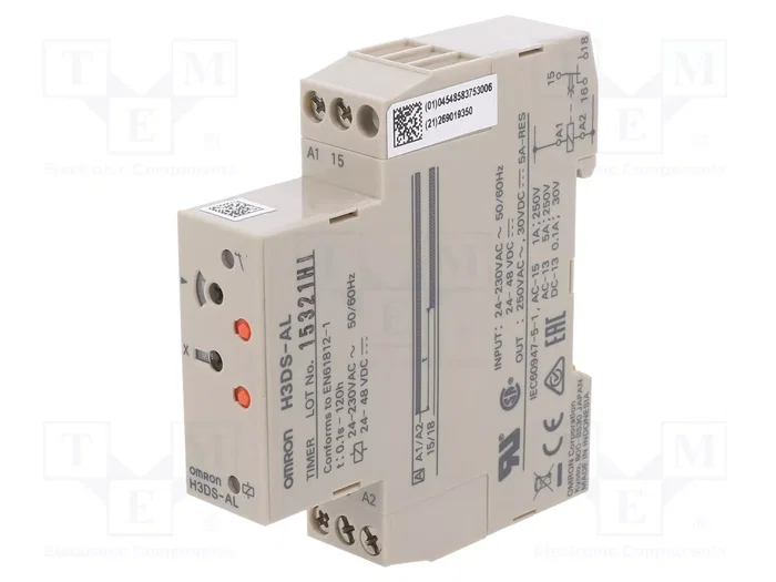 OMRON H3DS-AL Relé de tiempo SPDT 24-230VAC OMRON H3DS-AL Relé de tiempo SPDT 24-230VAC