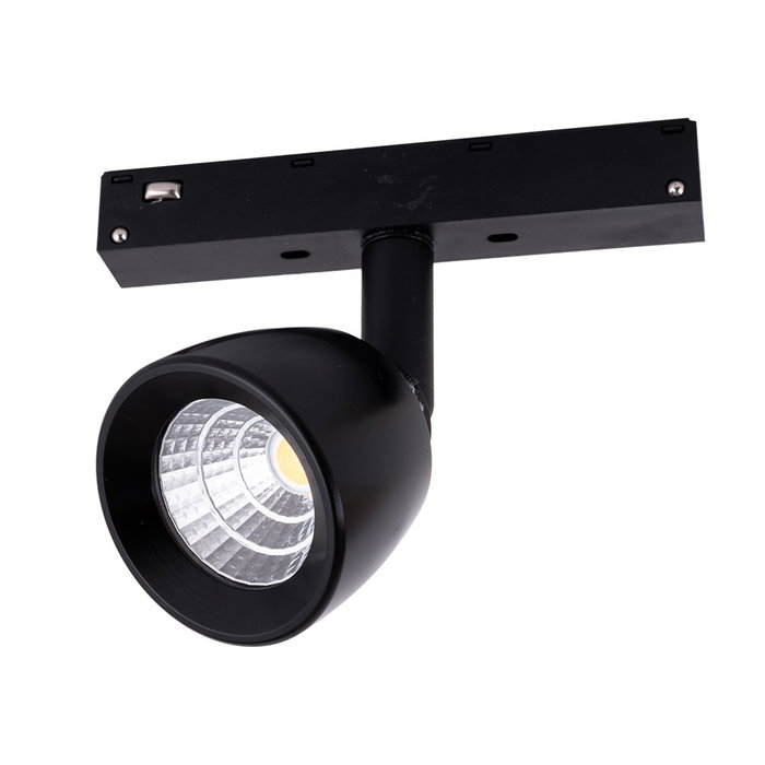 Luminaria LED Mini 7W 700Lm CRI90 4200K Carril Magnético Negro