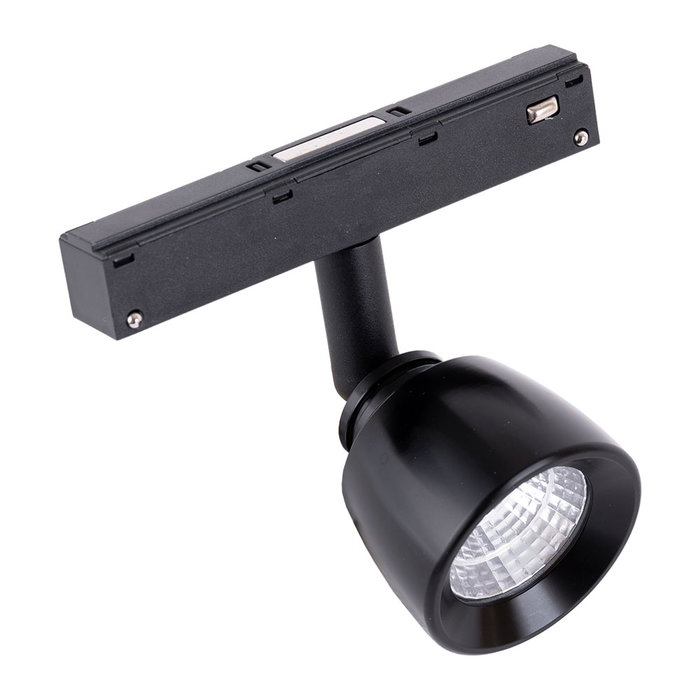 Luminaria LED Mini 7W 700Lm CRI90 4200K Carril Magnético Negro