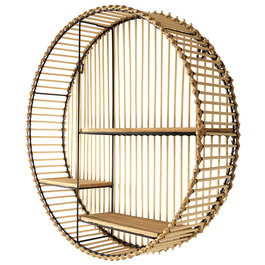 Home Deco Factory Estante Redondo Java Colección Natural d.53 cm