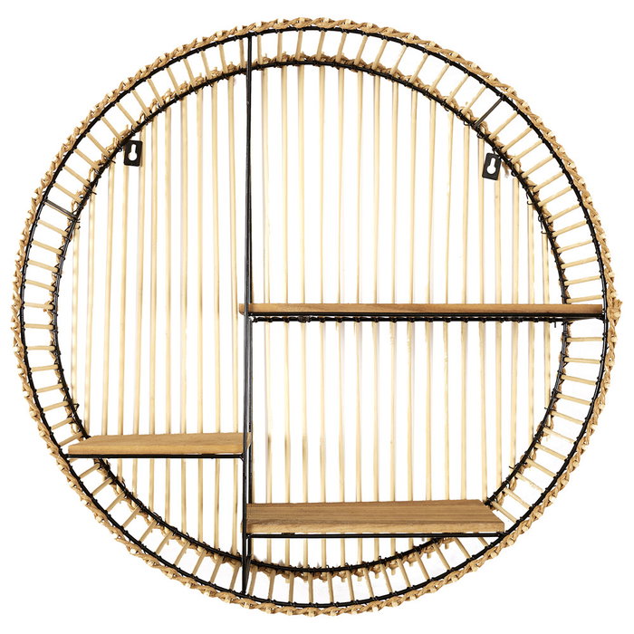 Home Deco Factory Estante Redondo Java Colección Natural d.53 cm