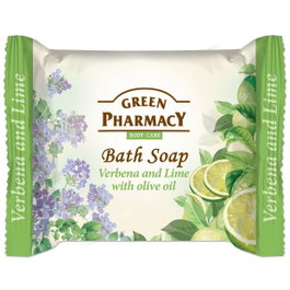 Green Pharmacy Jabón De Baño En Pastilla Verbena Lima Con Aceite De Oliva 100G
