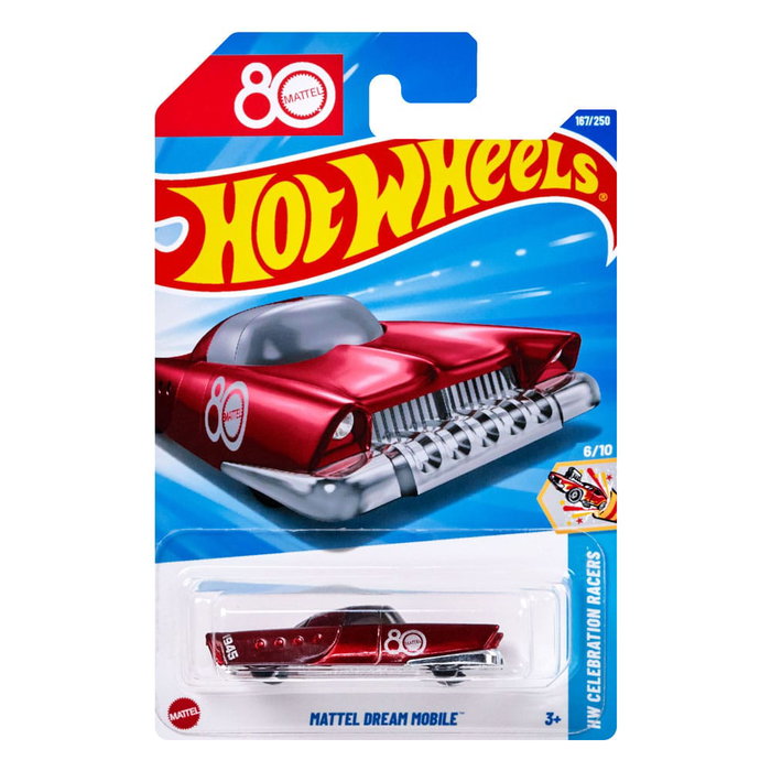 Hot Wheels HW Celebration Racers Diecast Modellauto 1/64 80th Anniversary Mattel Dream Mobile Hot Wheels HW Celebration Racers Diecast Modellauto 1/64 80th Anniversary Mattel Dream Mobile