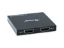Equip 332715 Divisor Splitter HDMI 1.4 2 Puertos Ultra Slim para Resolución 4K Ultra HD 3840x2160 Pixeles 60Hz en Carcasa de Aluminio Negro