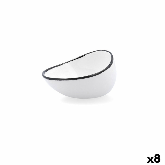 Ariane Bol Irregular Vital Filo Blanco y Negro 12,5 cm (8 Unidades) inevitable