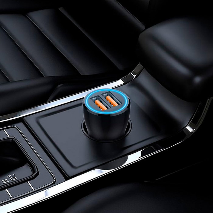 Tech One Tech Cargador de Coche TEC2803 2xUSB + Cable USB Tipo-C 12W Tech One Tech Cargador de Coche TEC2803 2xUSB + Cable USB Tipo-C 12W