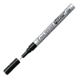 PILOT Rotulador Super Color SC Plata Punta 0,5 mm Permanente Extra Fino (Pack de 12)