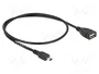 DeLOCK 82905 Cable USB 2.0 de Tipo A a Mini-USB B, 0,5 m, Negro