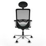 PIQUERAS Y CRESPO Silla de oficina Zulema con mecanismo Sincro/Traslack Verde botella y Gris