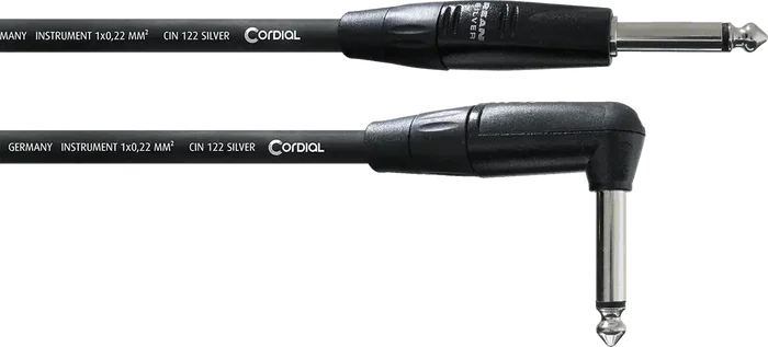 Cordial Cable de Guitarra Jack Recto/Acodado 3 Metros