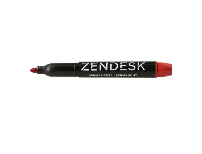 Zendesk Rotulador Permanente Rojo Punta Redonda 5mm Marcador Resistente Agua
