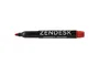 Zendesk Rotulador Permanente Rojo Punta Redonda 5mm Marcador Resistente Agua