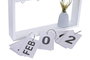 DKD Home Decor Calendario MDF con Diseño de Jarroncito de Flor