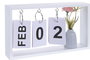 DKD Home Decor Calendario MDF con Diseño de Jarroncito de Flor
