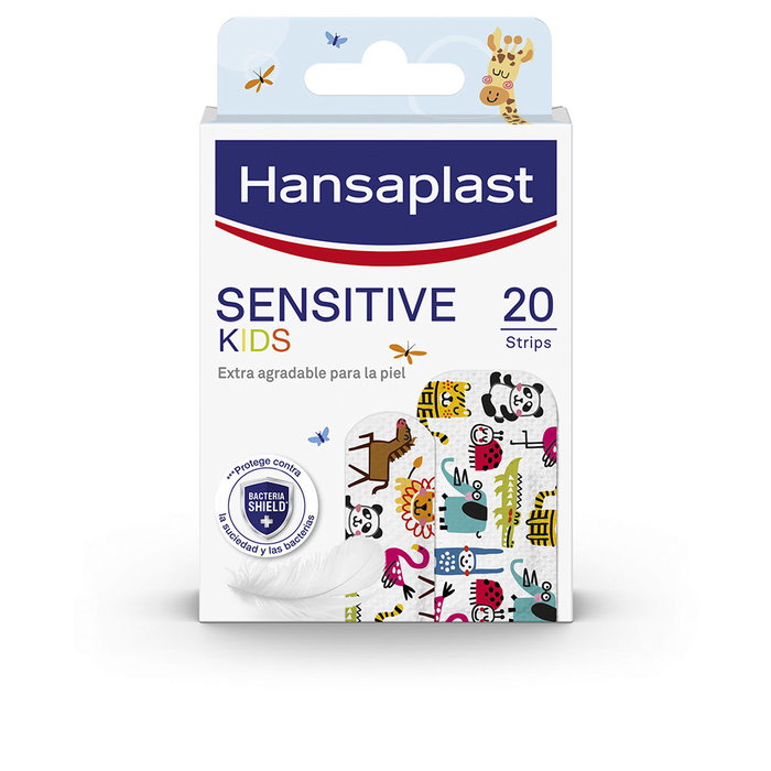 Hansaplast HP SENSITIVE KIDS Apósitos para Niños con Diseño de Animales, Hipoalergénicos, Impermeables, Suaves para Piel Sensible - 20 unidades Hansaplast HP SENSITIVE KIDS Apósitos para Niños con Diseño de Animales, Hipoalergénicos, Impermeables, Suaves para Piel Sensible - 20 unidades