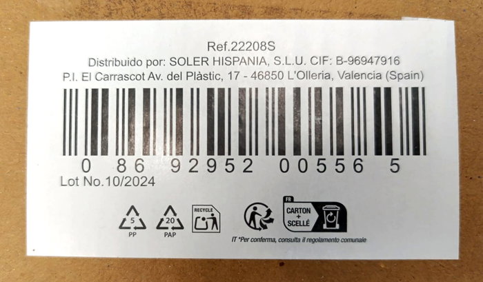 LAV Set de 6 Copas de Agua Nevaka Colección Nevakar 320 cc
