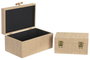 DKD Home Decor Set de 2 Cajas de Madera Natural 26x18x13,3 cm