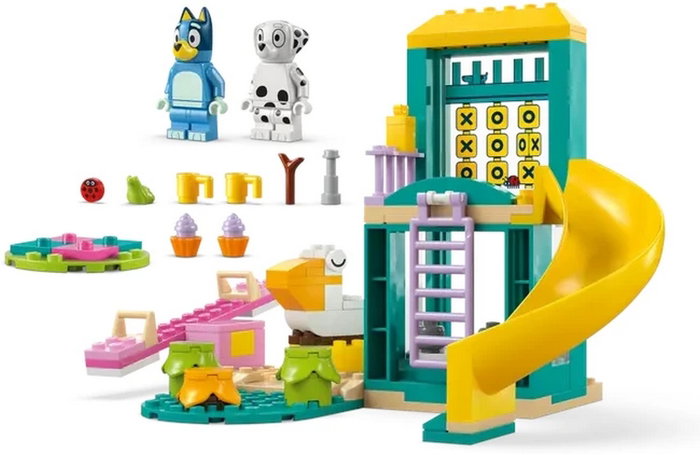 LEGO Bluey Bluey y Chloe en el patio de recreo con animales de construcción para niños de 4 años LEGO Bluey Bluey y Chloe en el patio de recreo con animales de construcción para niños de 4 años