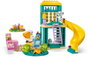 LEGO Bluey Bluey y Chloe en el patio de recreo con animales de construcción para niños de 4 años