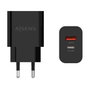 Aisens Cargador 20W con 1xUSB-C PD3.0 y 1xUSB-A QC3.0 Negro