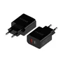AISENS Cargador de Pared 20W con USB-C PD3.0 y USB-A QC3.0 - Negro