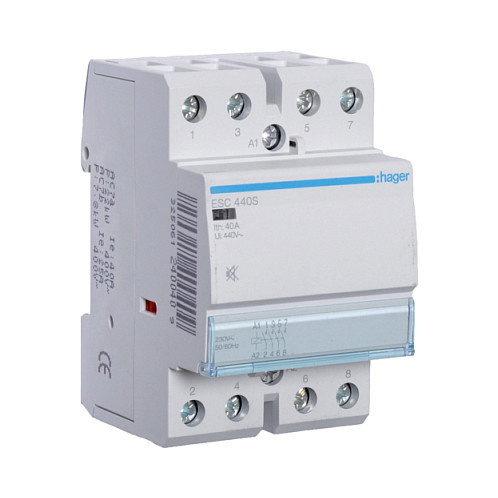 Hager ESC440S Interruptor de protección 40A brummfrei 4Schlieer Hager ESC440S Interruptor de protección 40A brummfrei 4Schlieer