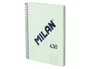 Milan Serie 1918 Cuaderno Espiral A5 80 Hojas Cuadrícula 5 mm Verde - Tapa Dura