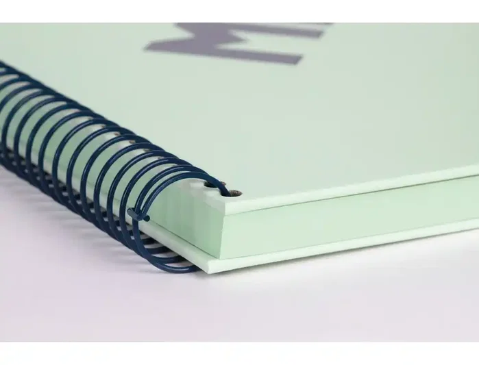 Milan Serie 1918 Cuaderno Espiral A5 80 Hojas Cuadrícula 5 mm Verde - Tapa Dura