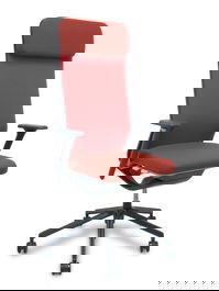 Silla de Oficina con Cabecero Nowy Styl 6ST62LC Rojo