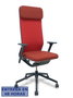 Piqueras y Crespo Silla YouTeam con brazos 4D y tapicería roja