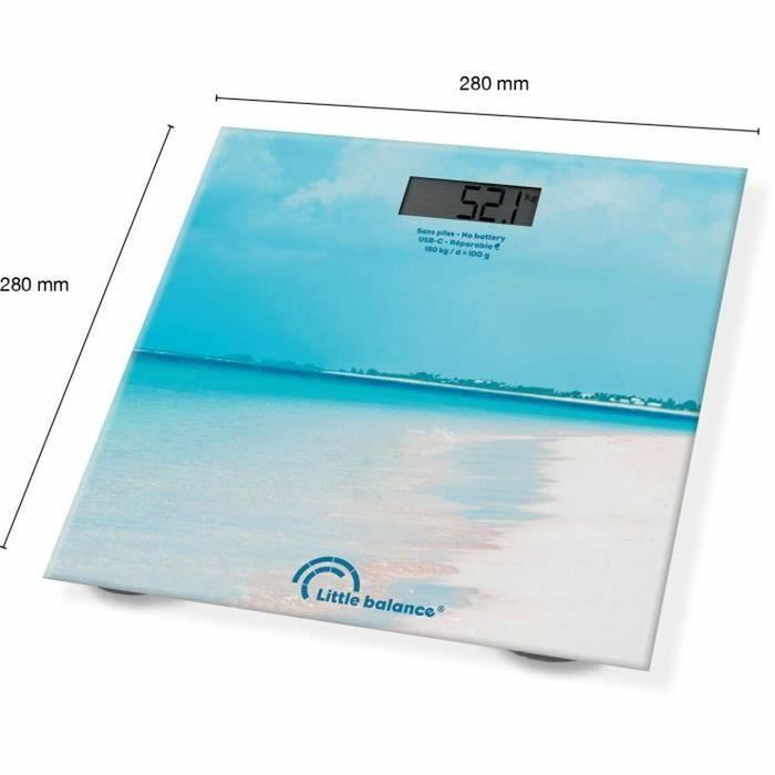 Little Balance Báscula de baño USB-C Caribe