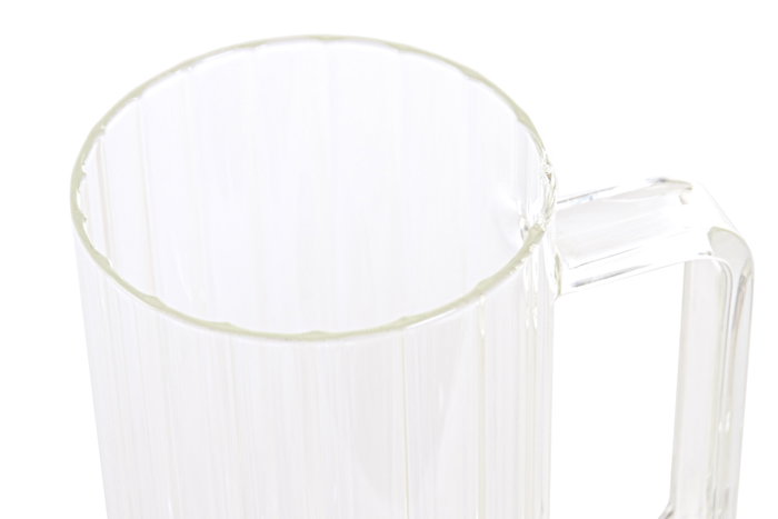 DKD Home Decor Taza de Borosilicato y Acacia 1L Transparente
