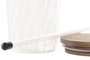 DKD Home Decor Taza de Borosilicato y Acacia 1L Transparente